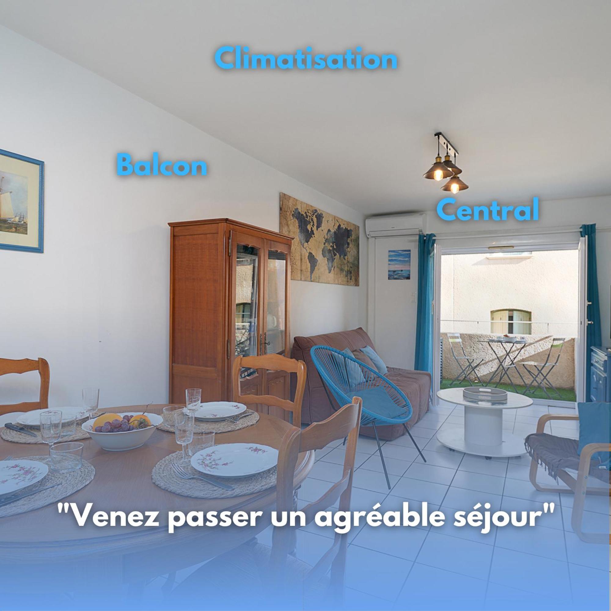 Apartamento L'Escapade, Port A 200M, Climatisation Et Balcon Port Vendres Exterior foto